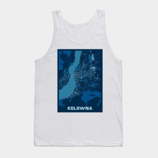 Kelowna - Canada Peace City Map Tank Top